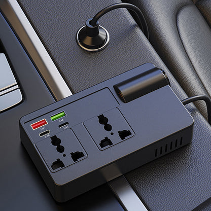 ⚡🔋Hordozható autóinverter 12 V/24 V – 220 V, digitális kijelzővel